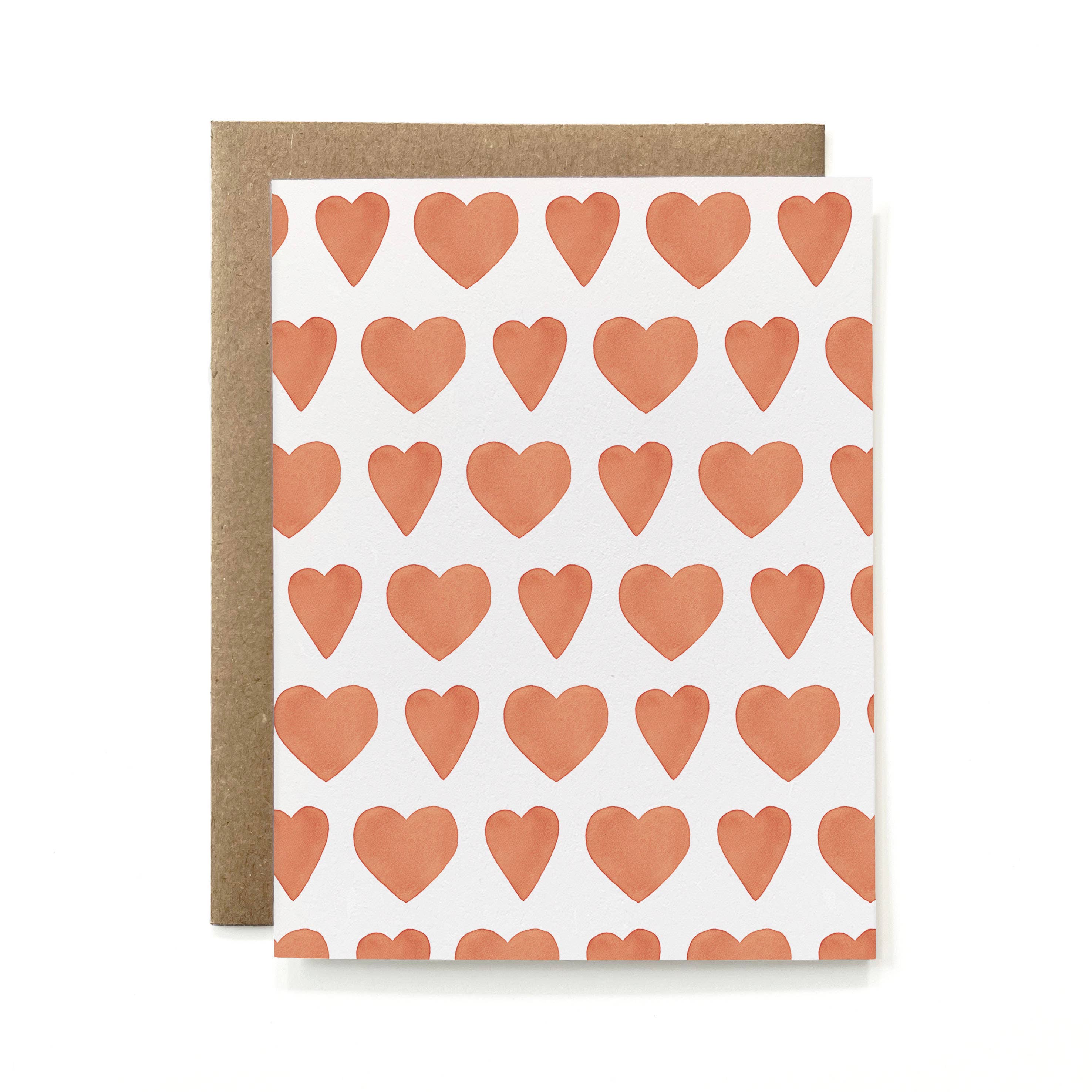 Knapping Press - Wholesale Everyday Greeting Card - 100% Recycled Heart Pattern Card
