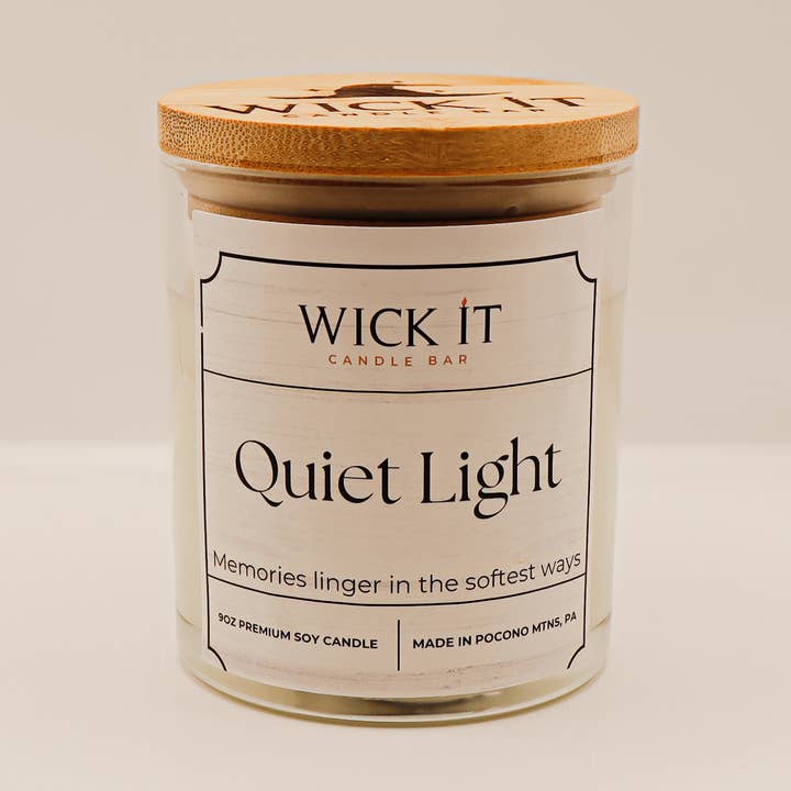 Tyst Ljus | 9oz Sojaljus för wholesale av Wick It Candle Bar