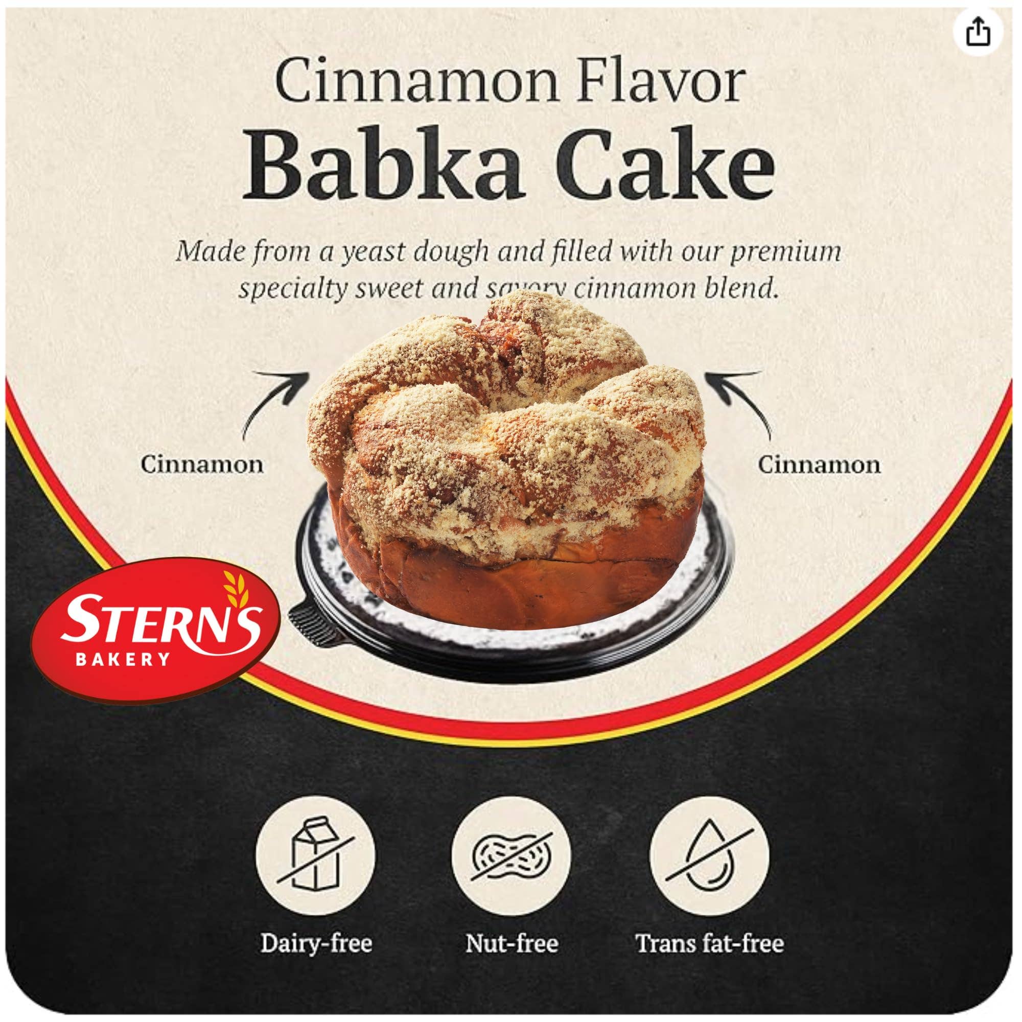 Stern's Online - Wholesale Cake - Cinnamon Babka Cake| Traditional Hungarian Cinnamon Bread3