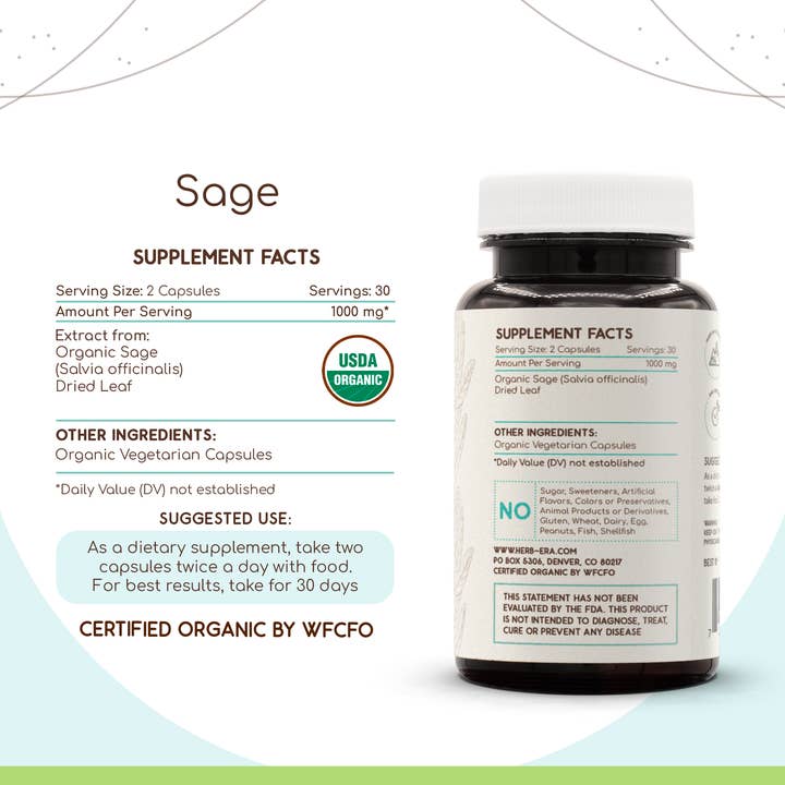 HerbEra - Wholesale Oral Supplement/Vitamin - Sage Capsules1