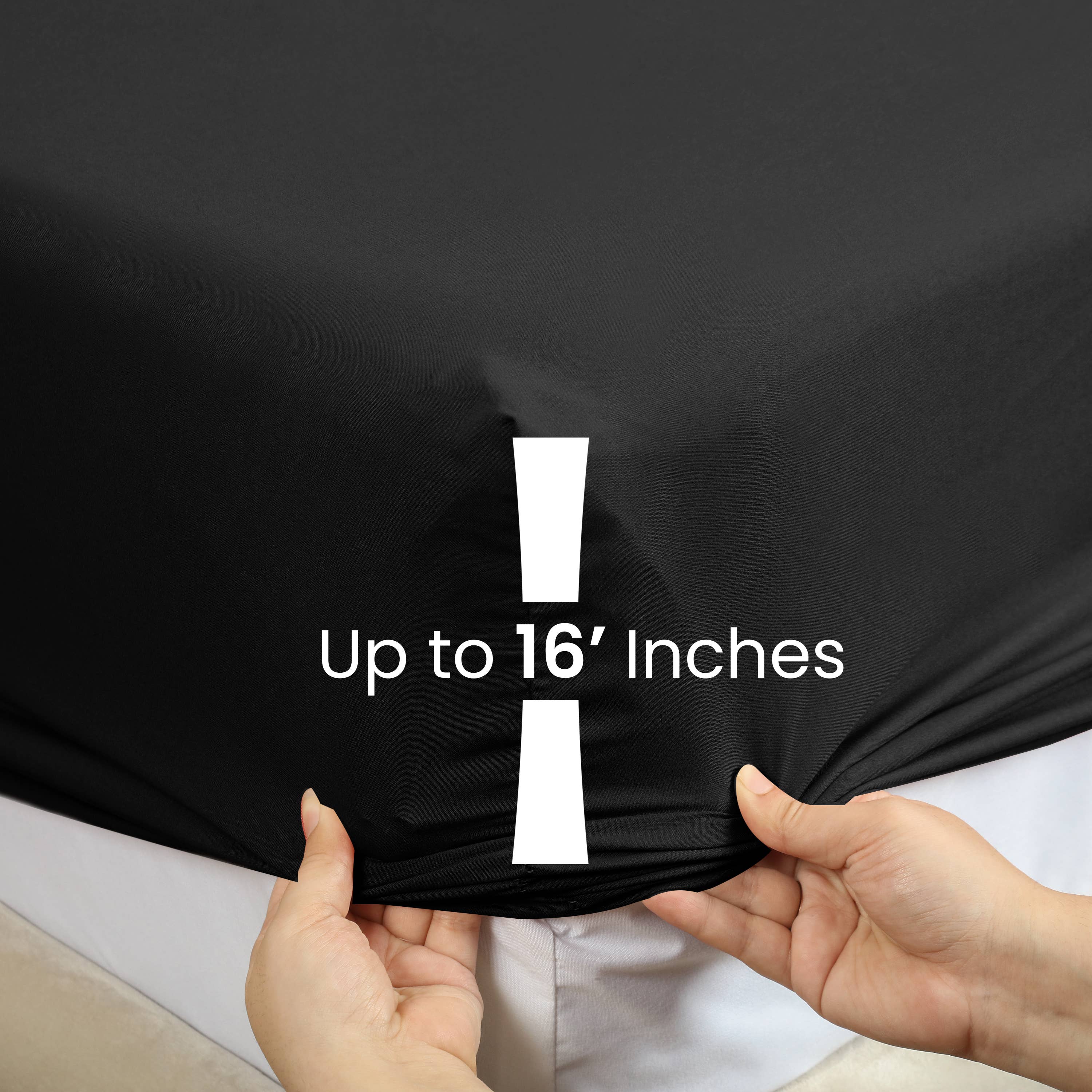 Cottonpassion_US - Vente Draps-housses - Draps-housses en microfibre douce avec bonnets extra profonds jusqu'à 40,6 cm73