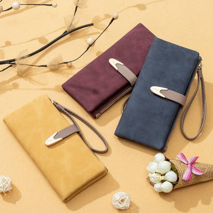 ACCITY - Wholesale Wallet - Women's - CASUAL FASHION BUCKLE LONG WOMEN'S WALLET_CWAB2335