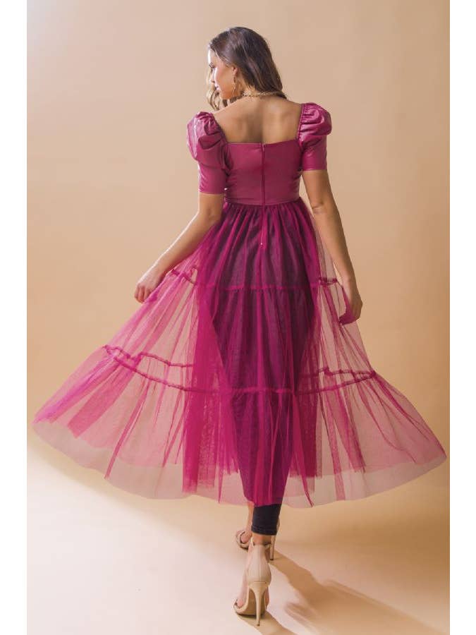 PINK A faux leather maxi top -IT11738 for wholesale on Faire3