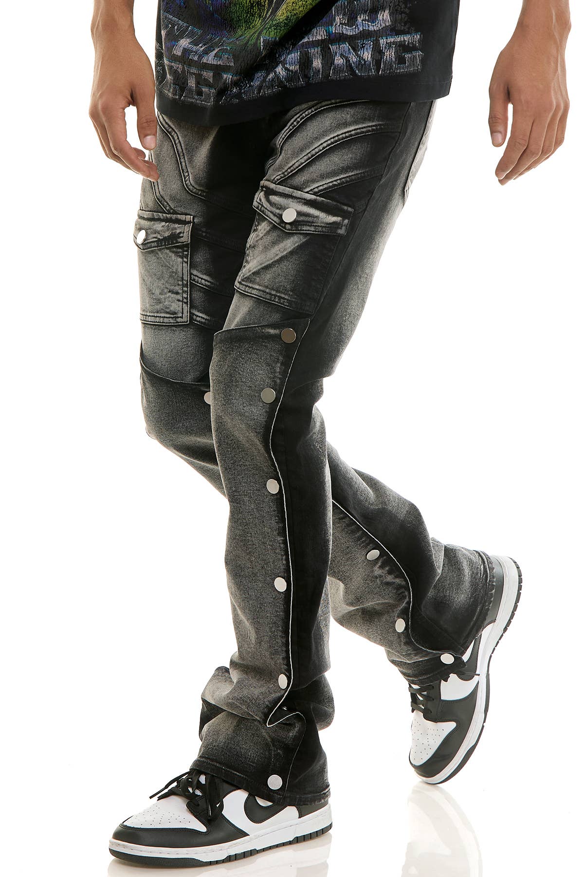 KDNK - Vente Jean – homme - JEAN ÉVASÉ À DOUBLE COUCHE4