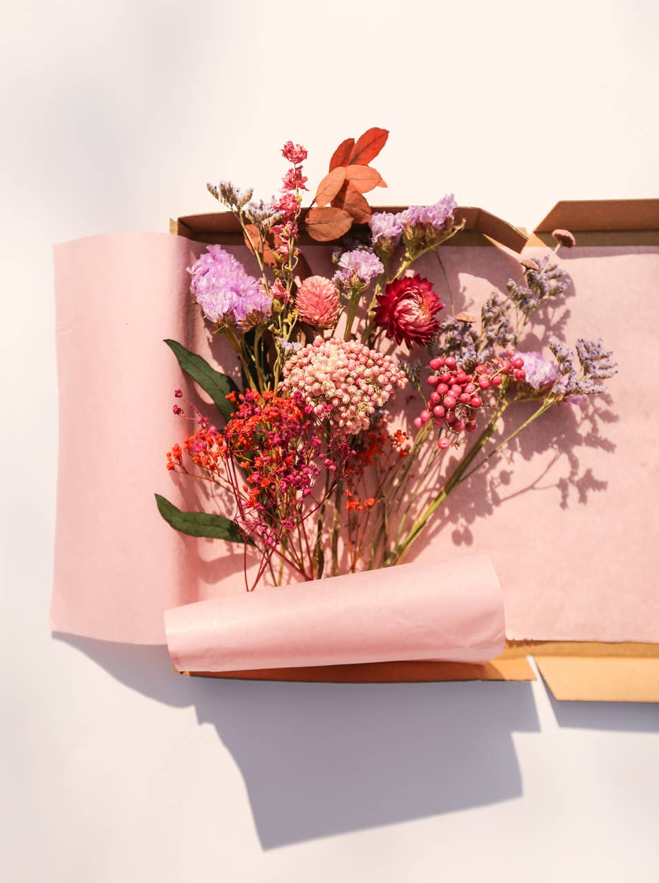 BUSKRUID - Wholesale Dried/Pressed Flowers - Brievenbusbloemen roze