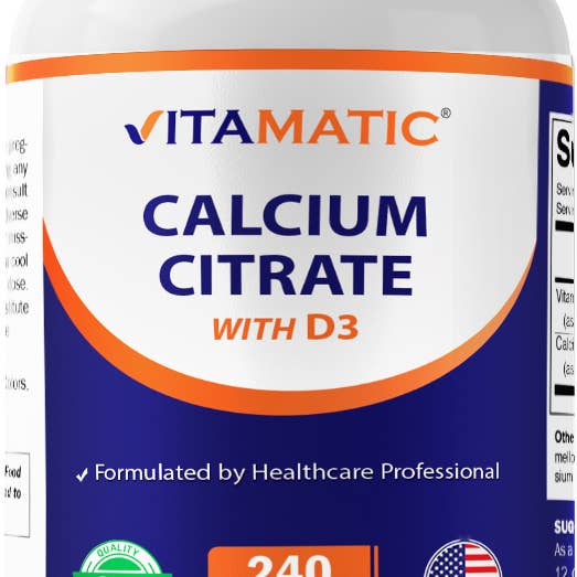 Vitamatic Calcium Citrate with Vitamin D3 – 240 Tablets and other Purchase Wholesale calcium. Free Returns & Net 60 Terms on Faire trending on Faire.