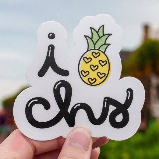 ADESIVO IN VINILE OPACO «I Love Charleston per la vendita all'ingrosso da parte di Coffee Cups & Curiosities