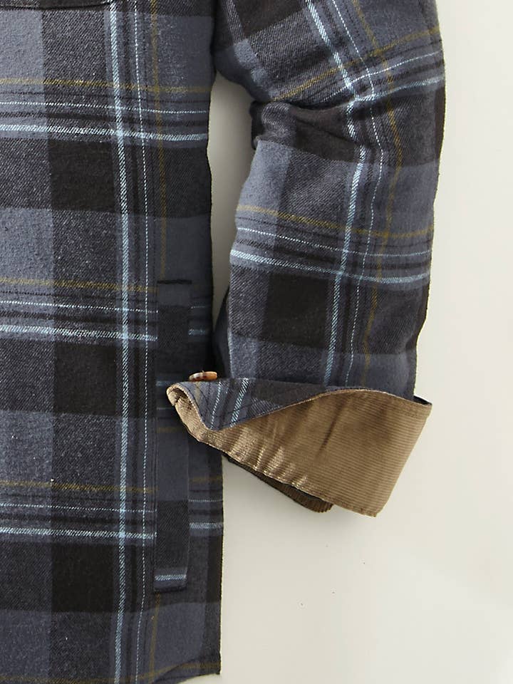 Venado - Wholesale Shirt Jacket/Shacket - Men's - Quilt Lined Brushed Flannel Shirt Jacket6