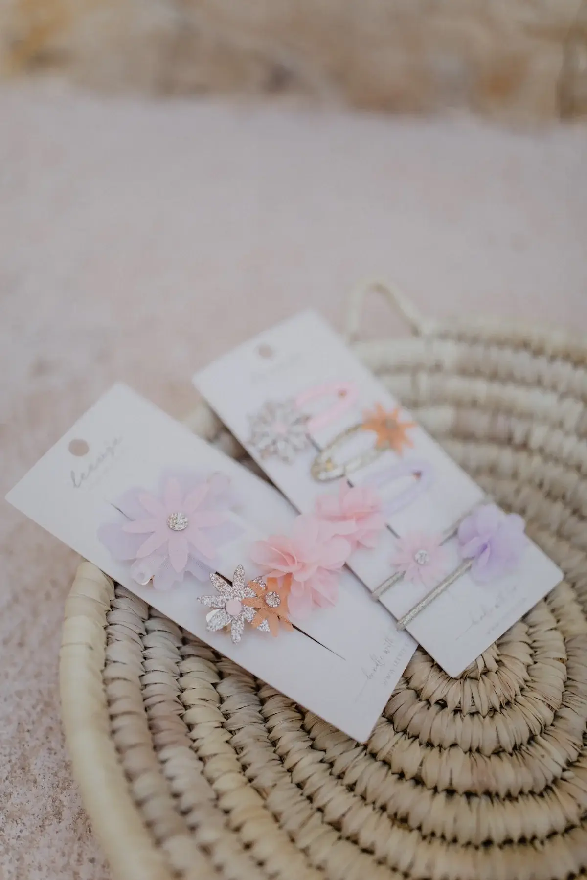 Leevje – wholesale Hårklämma - Barn – Hårklämmor «Flower Power Mix» för barn1