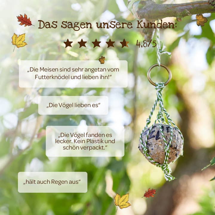 TDJ Stadtgärtner GmbH - Wholesale Bird Feeder - Delicacy - Organic Gourmet 4-pack5