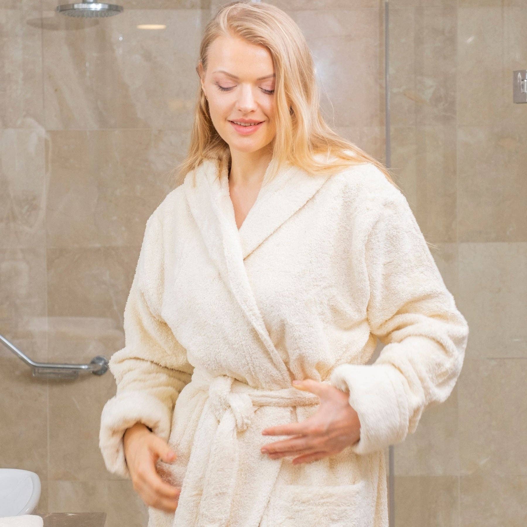Eco Bath London - Wholesale Robe - Women's - Eco Bath Organic Cotton Bathrobe5