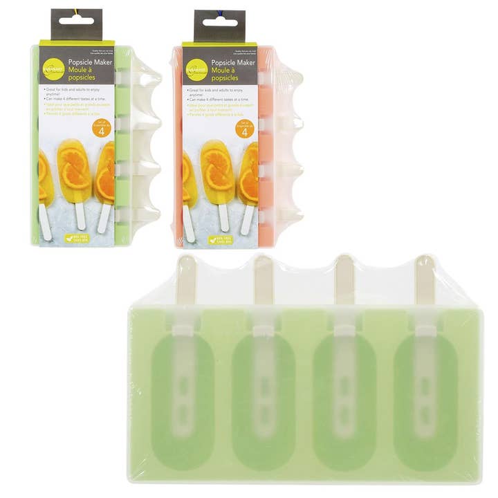 Luciano Gourmet - Wholesale Ice Tray/Mold - L.Gourmet 4-Section Popsicle Maker