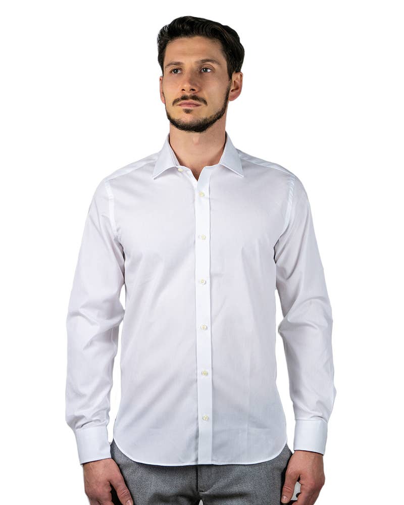 GHILARDI 1940,  E. MECCI - Wholesale Shirt - Men's - Men's shirt in super stretch stretch Made in Italy2