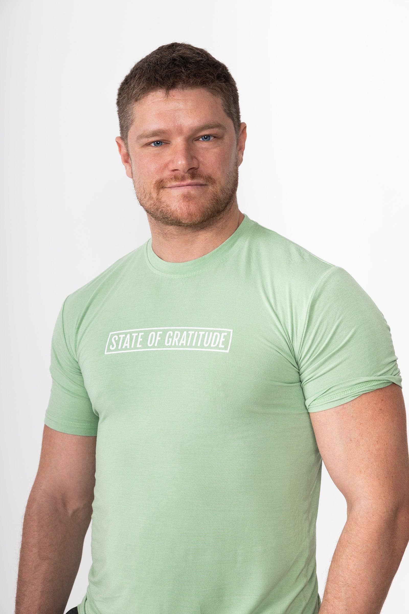 State of Gratitude – wholesale Screen printed t-shirt – Men′s – The Bamboo Tee (Washed/Dyed)29