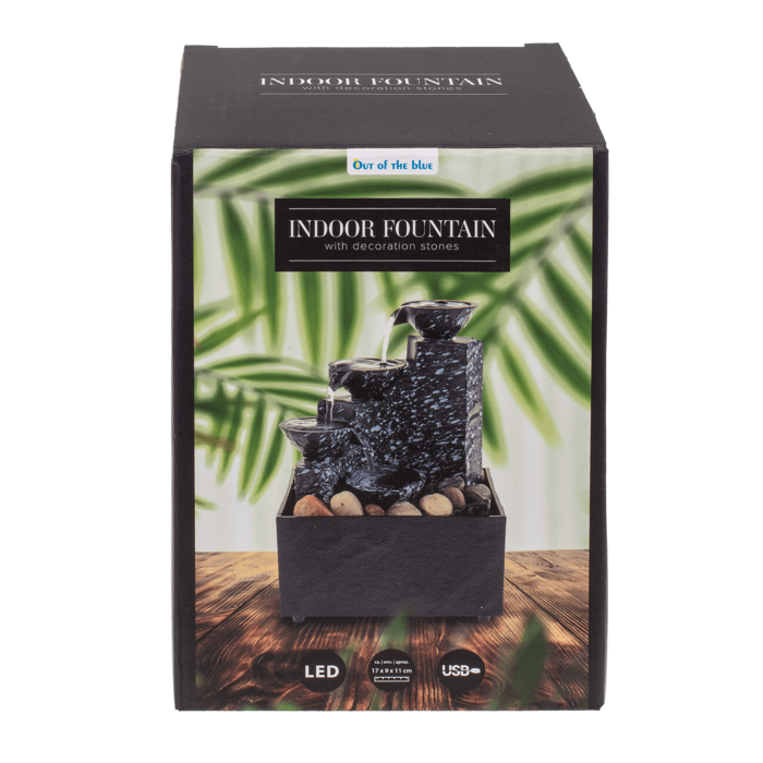 Out of the blue KG - Wholesale Decorative Tabletop Object - Indoor fontain with decoration stones,1