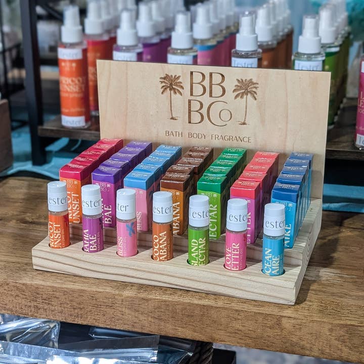 Beachy Bubbles Bath Co - Wholesale Roll-On Fragrance - Perfume Oil Roller Display Bundle – Includes 35 perfume oils0