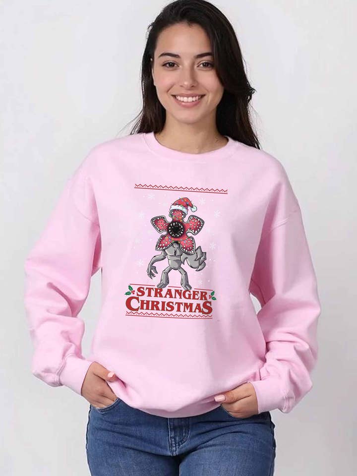 Unisex Heavy Blend Stranger Christmas Monster Sweatshirt for wholesale by Missi Clothing