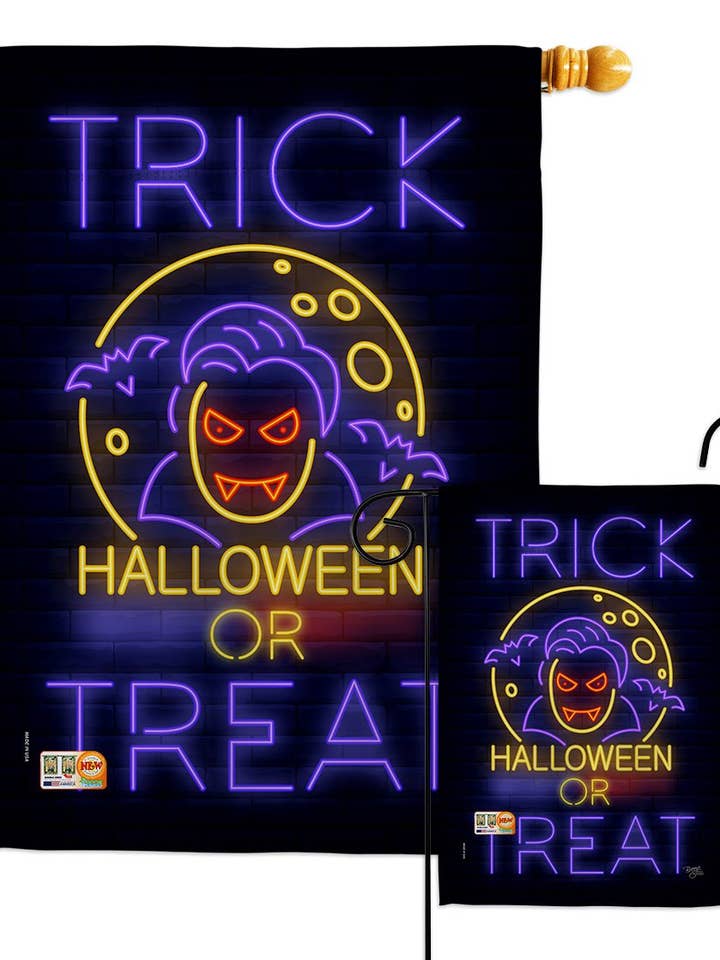 Halloween Dracula Falltime Decor Flag for wholesale by Two Group Flag Co