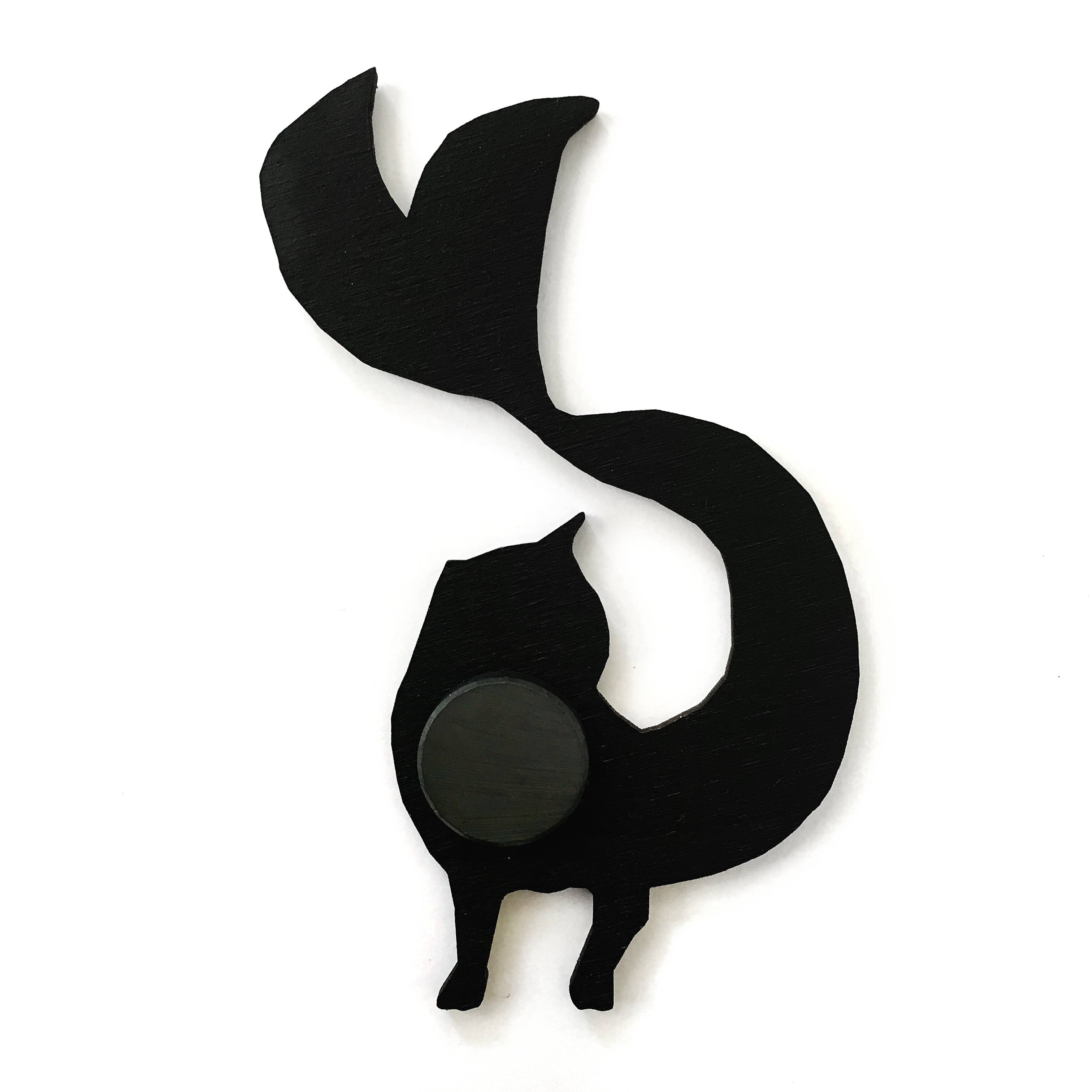 Pergamo Paper Goods – Großhandel Magnete – Meerjungfrau-Katz-Holzmagnet4