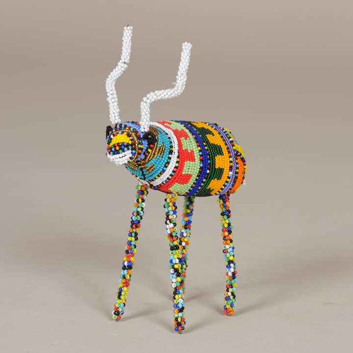 AS'ART a sense of crafts - Wholesale Decorative Figurine - Springbok, glass beads, Zulu, South Africa