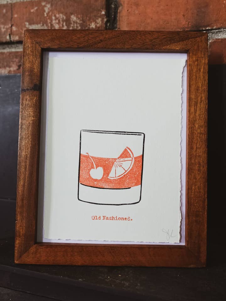 Miniature originale à l'ancienne imprimée à la main pour la vente par Sharell Katelynn