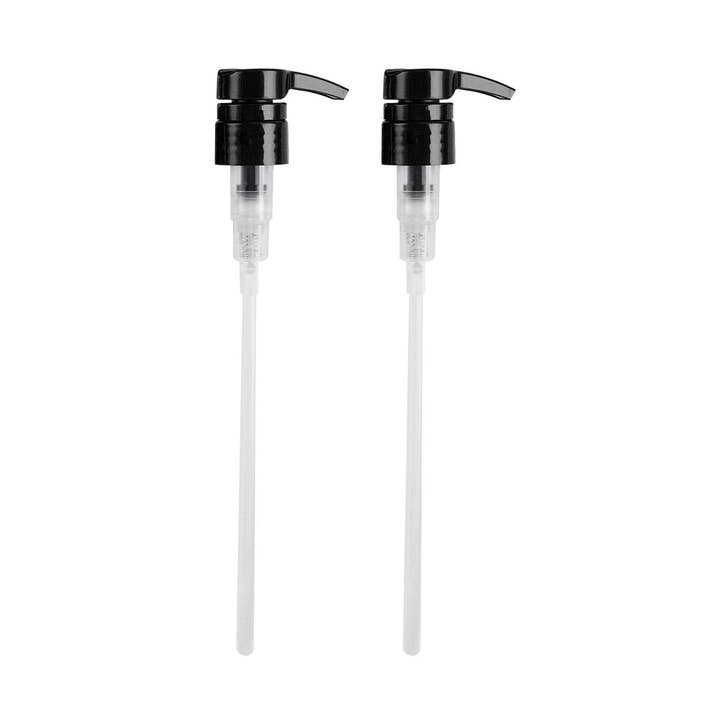 Universal Shampoo/Conditioner Dispenser Pump for Bottle - Pack of 2 (Black) for wholesale by Vigor Path