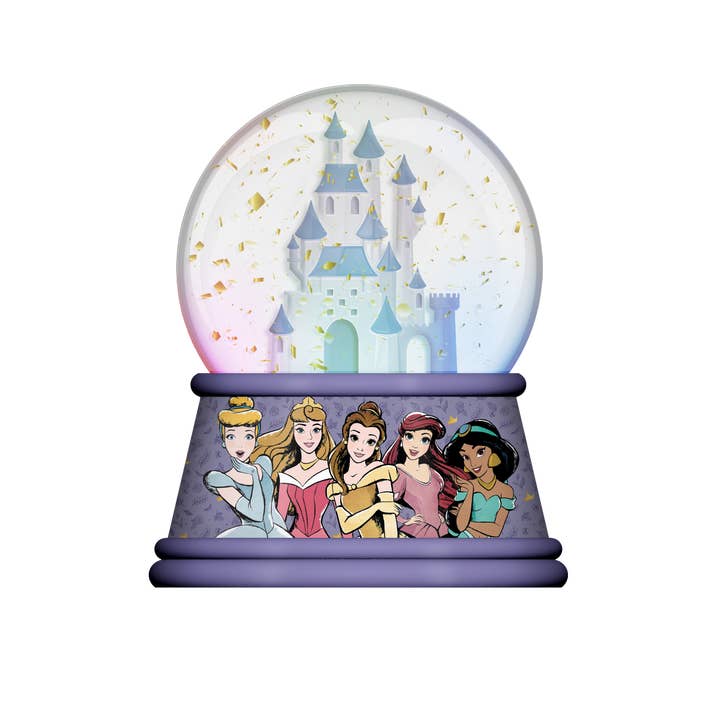 Silver Buffalo - Wholesale Snow Globe - Disney Princess Castle and Group 100mm Light Up Snow Globe