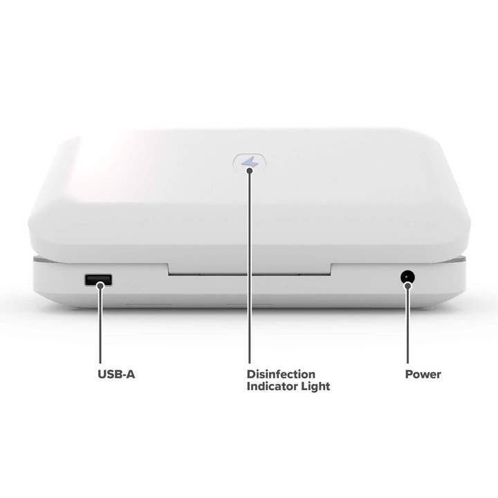 PhoneSoap Wireless UV Smartphone Sanitizer & Qi (White) for wholesale by PhoneSoap