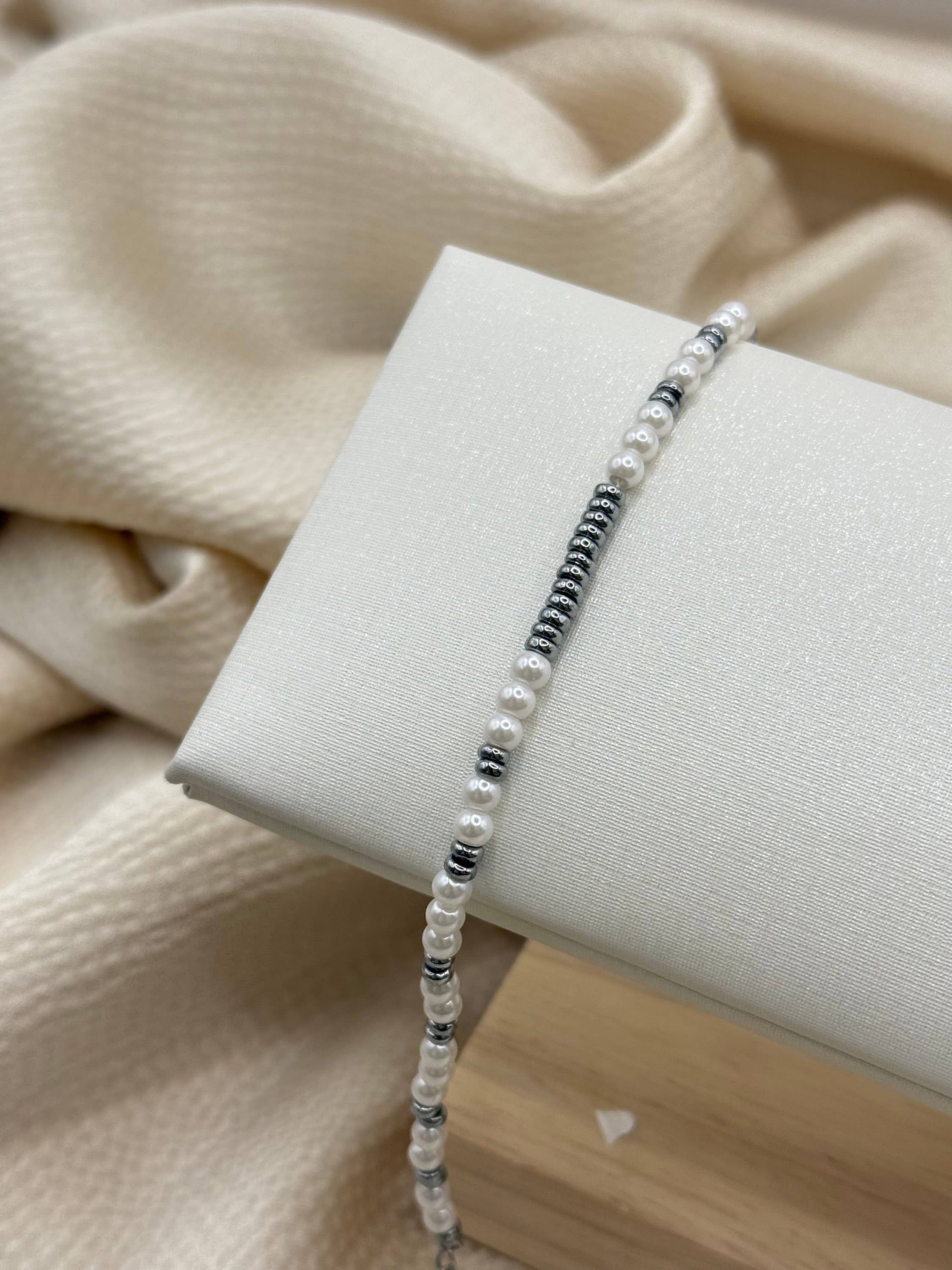 YOLA - Wholesale Beaded Bracelet - Fancy Smooth Pearls Edelstahl Armband2