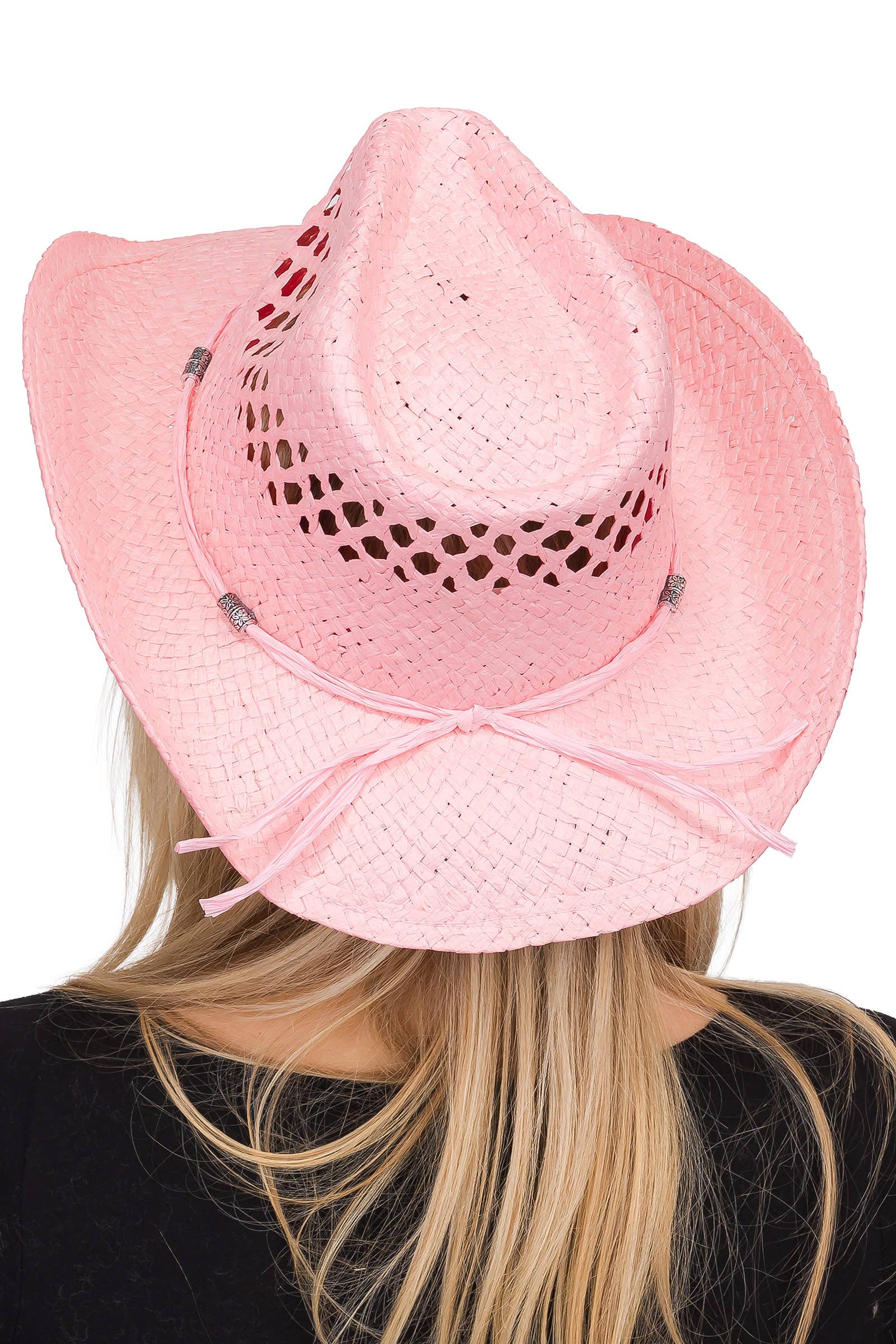 Cap Zone - Wholesale Cowboy Hat - Women's - Coastal Medallion Vented Straw Cowboy Hat14