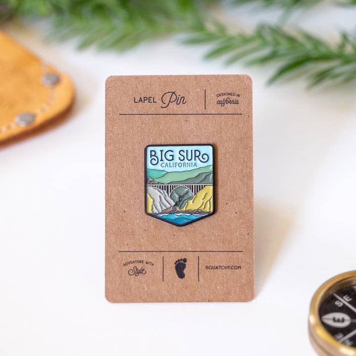 Squatchy - Wholesale Lapel Pin/Button - Big Sur California Enamel Pin3
