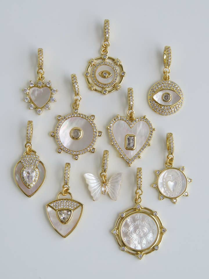 Perla Charms on Diamond Clasp for wholesale by Boutique Suarez Co.