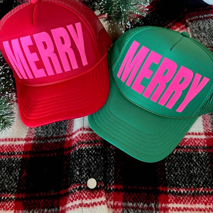 Malibu and Mint - Wholesale Trucker Hat - Women's - MERRY Trucker Hat3