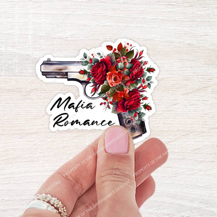 Mafia Romance Book Trope Sticker for wholesale by The Daydreamer Designz