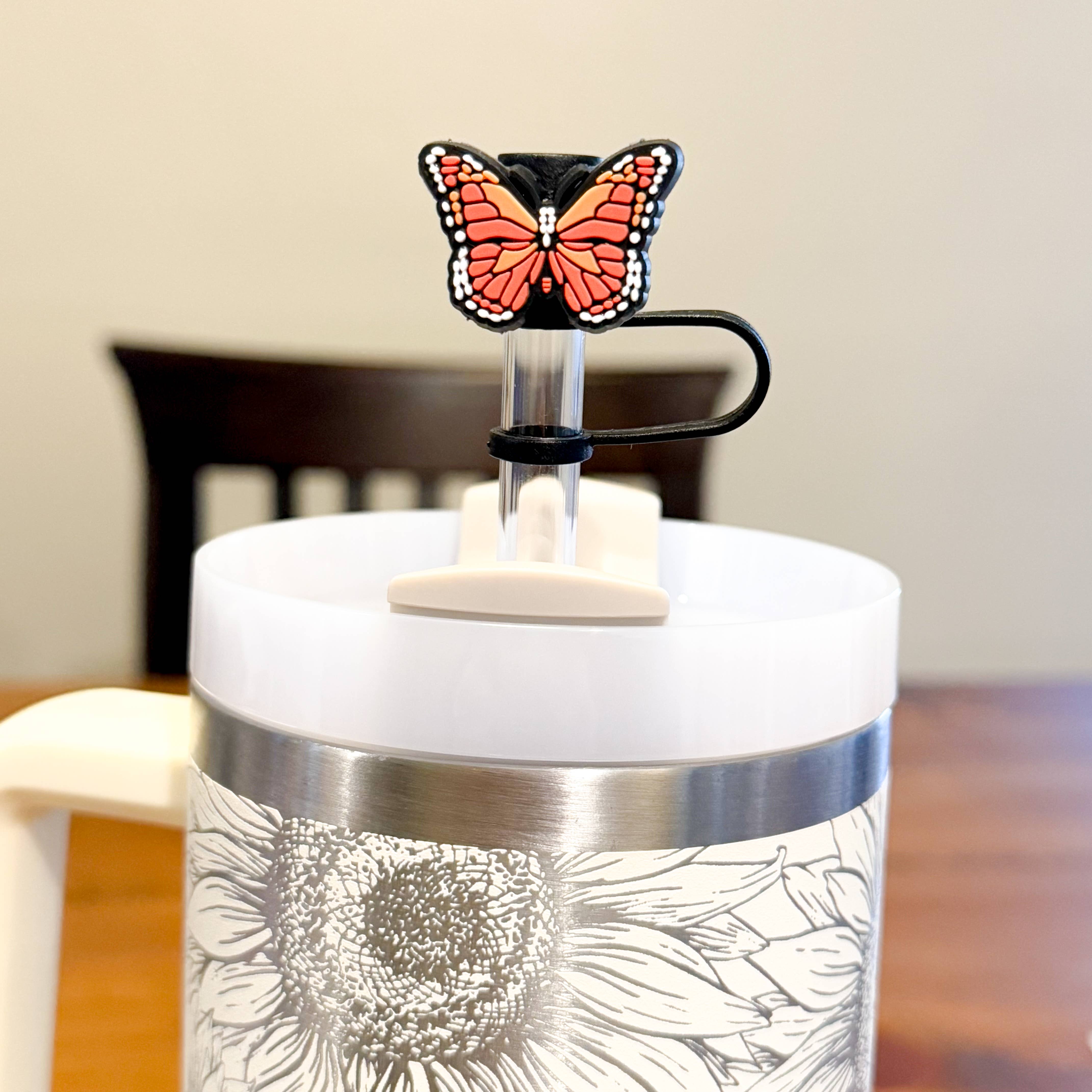 Vroom Blooms – wholesale Sugrör – Straw Topper 3-pack - Röd Svamp, Solros, Fjäril 3