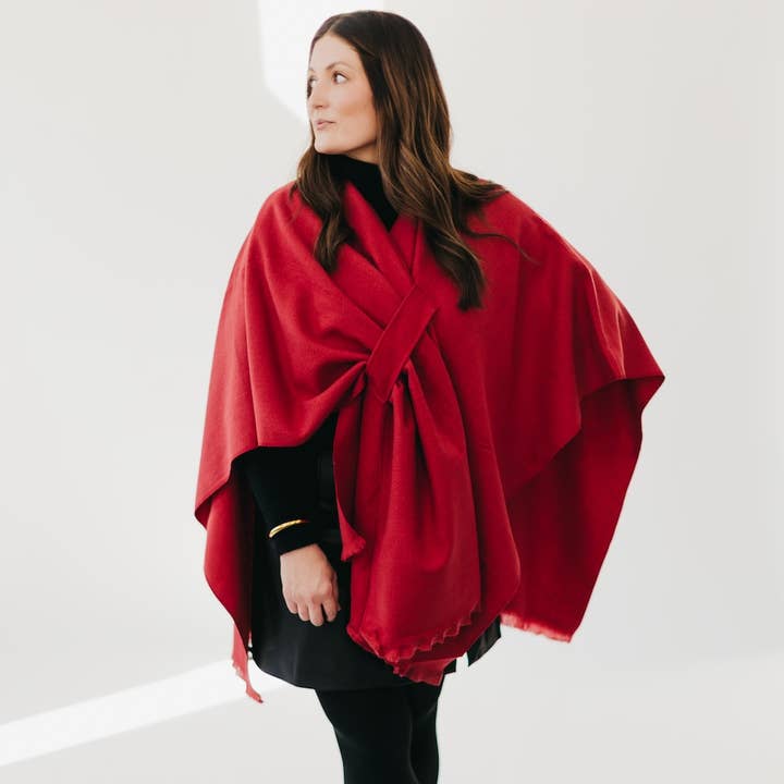 Pretty Simple - Wholesale Poncho - Women's - Solid Rylee Poncho