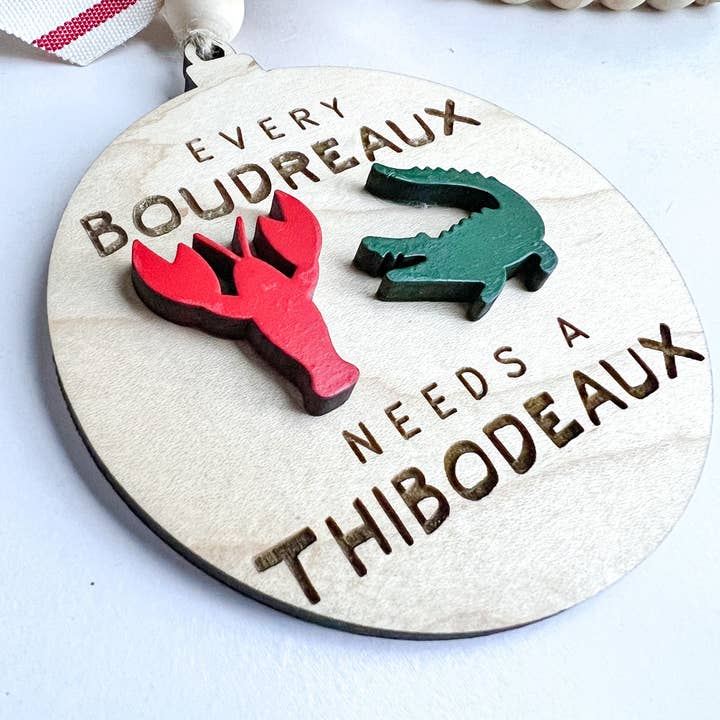 Geaux Magnolia - Wholesale Ornament - Boudreaux and Thibodeaux Christmas Ornament, Friendship