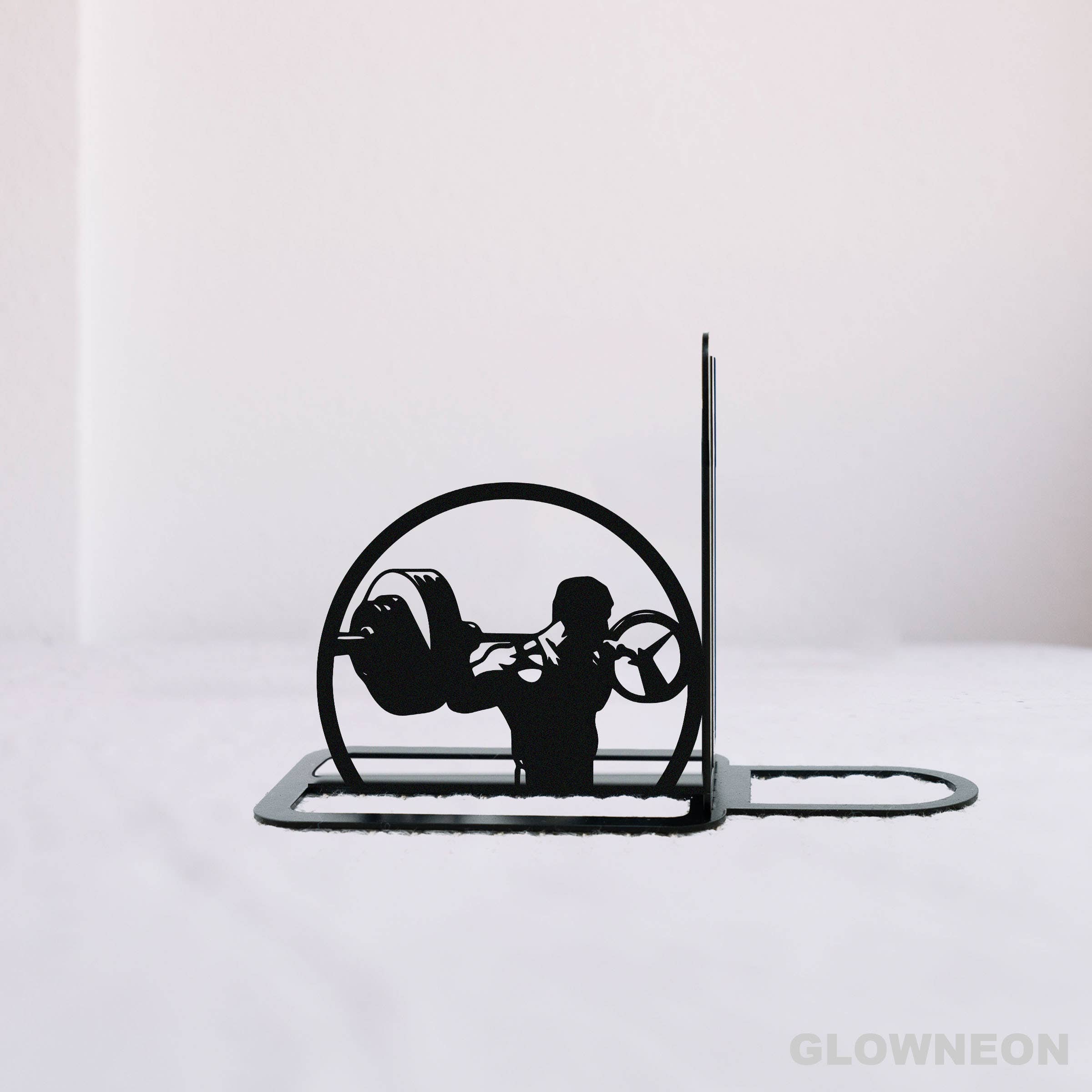 Glow Neon - Venta al por mayor Sujetalibros - Sujetalibros de Peso Muerto Custom Gymmer, Soporte de Libros de Gimnasio de Metal para Fitness1