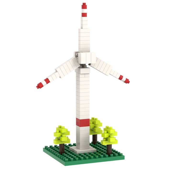 Brixies - Wholesale Build-a-Toy - Kids - BRIXIES Postcard Wind Turbine1