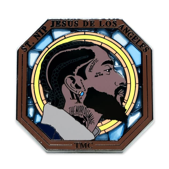 St. Nip - Pin de solapa con vitral para venta al por mayor de Kingpinz