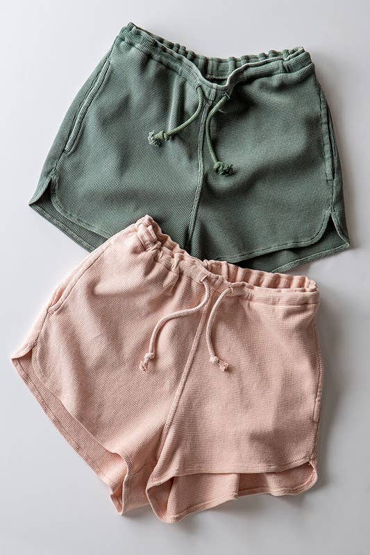 Urban Daizy - Vente Short – femme - Short dauphin en coton texturé avec taille élastique, cordon de serrage et poches14