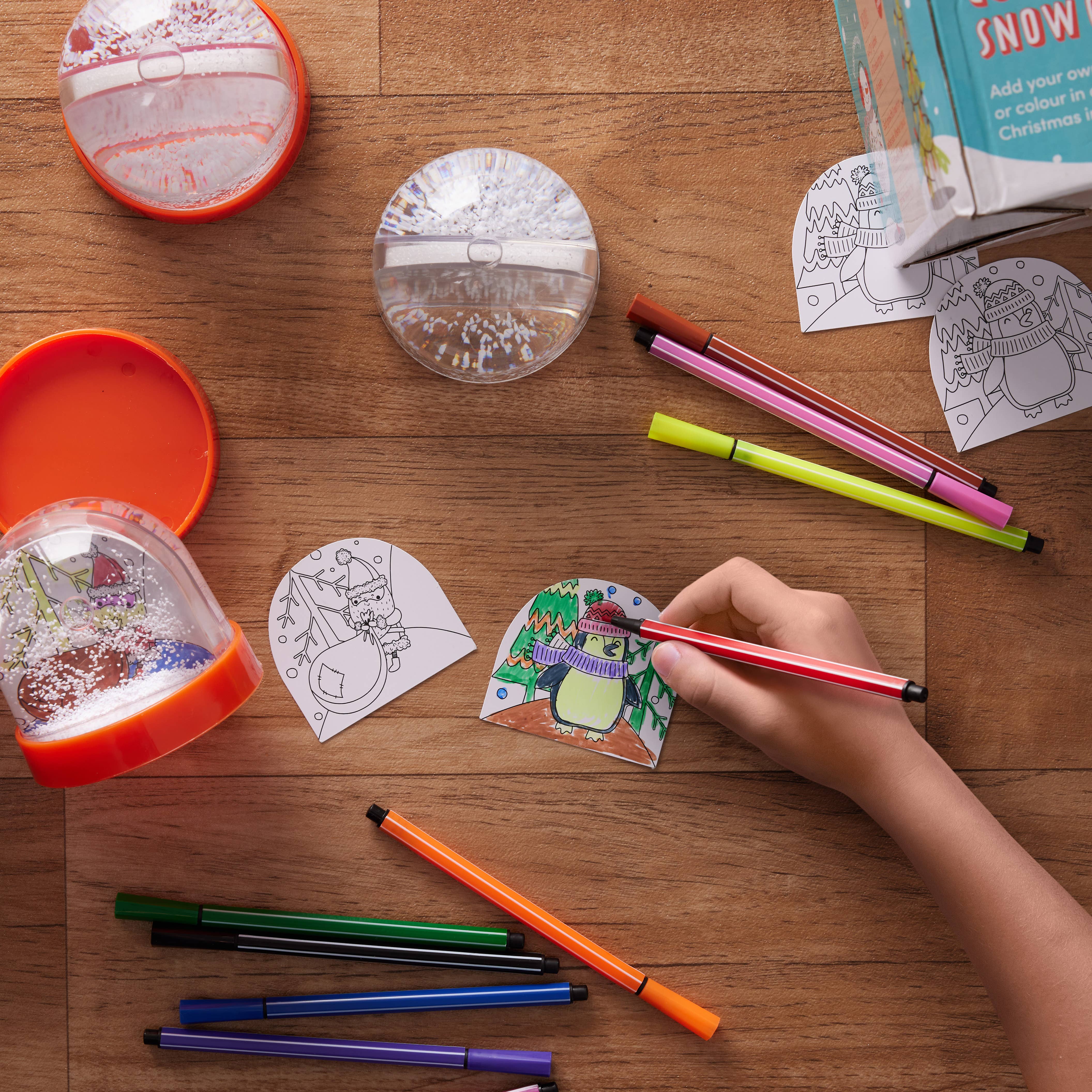 The Twiddlers - Vendita all'ingrosso Kit per lavoretti fai da te - Bambini - Kit Fai da Te Palle di Neve di Natale6