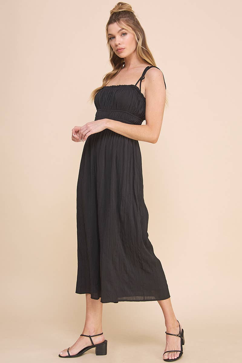 Allie Rose – wholesale Jumpsuit - Dam – Silkeslen ruched Babydoll Jumpsuit1