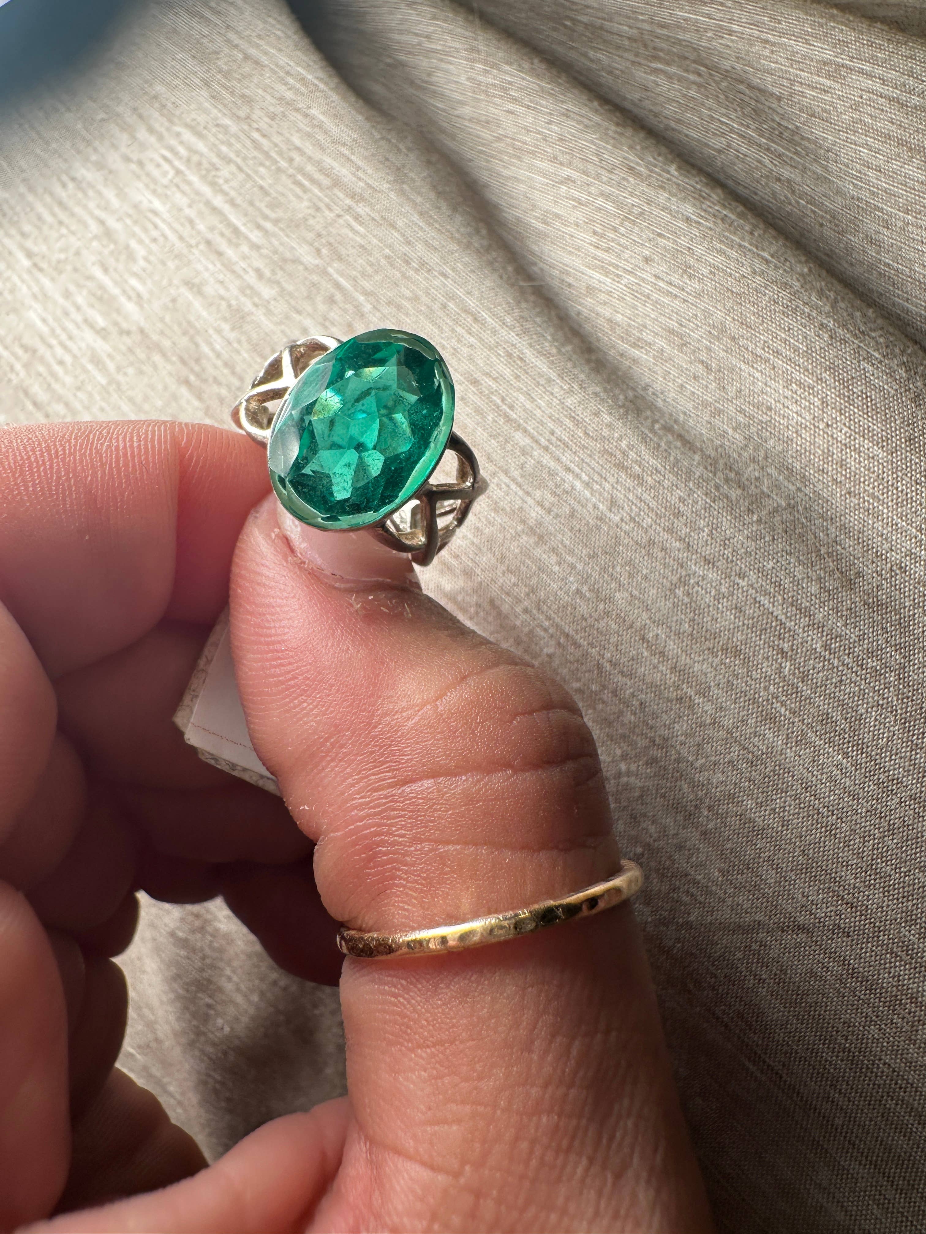 Celestial Avenue - Wholesale Cocktail/Statement Ring - Sterling Silver Moldavite Ring1