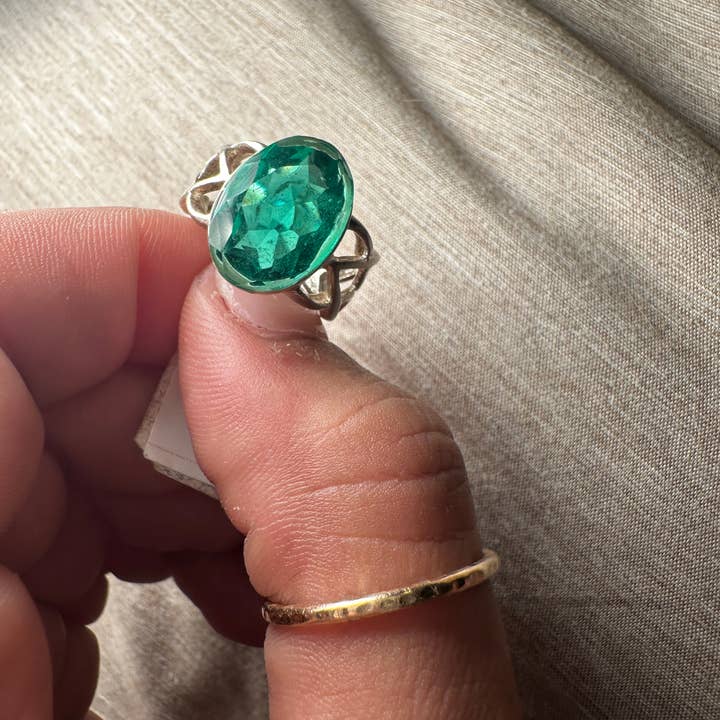 Celestial Avenue - Wholesale Cocktail/Statement Ring - Sterling Silver Moldavite Ring1