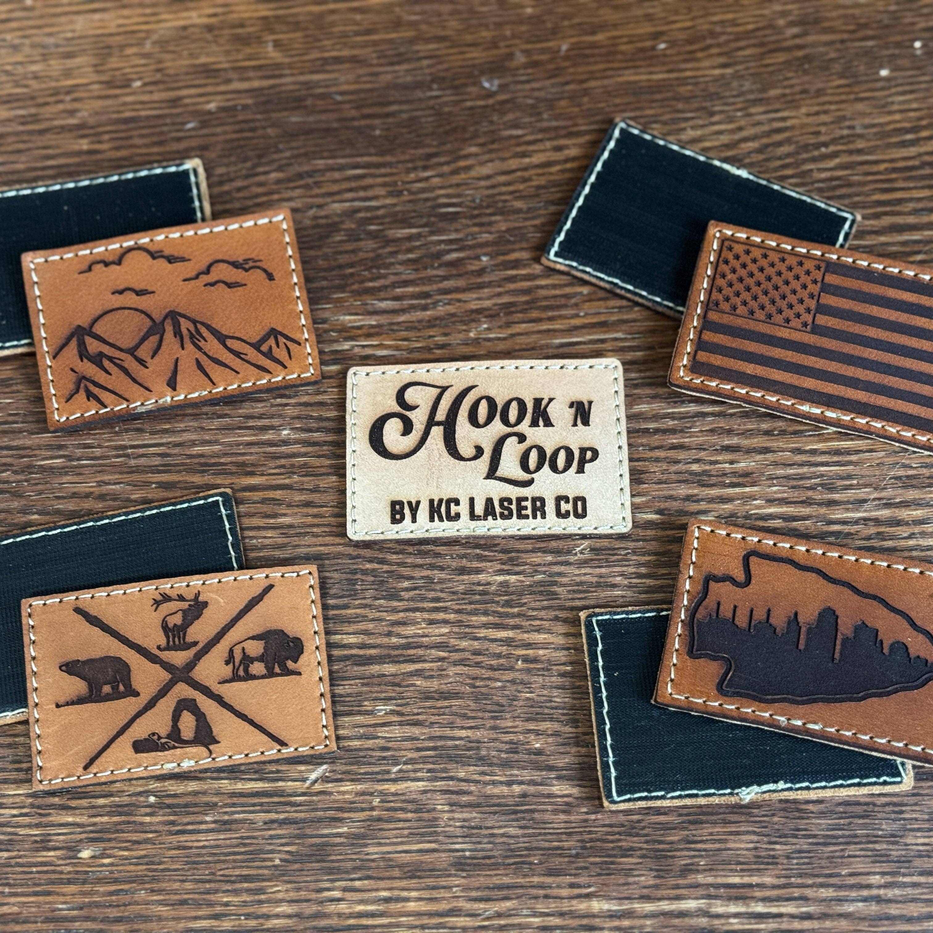 Kc Laser Co - Wholesale Patch - Adventure More - Leather Hook N' Loop Patch4