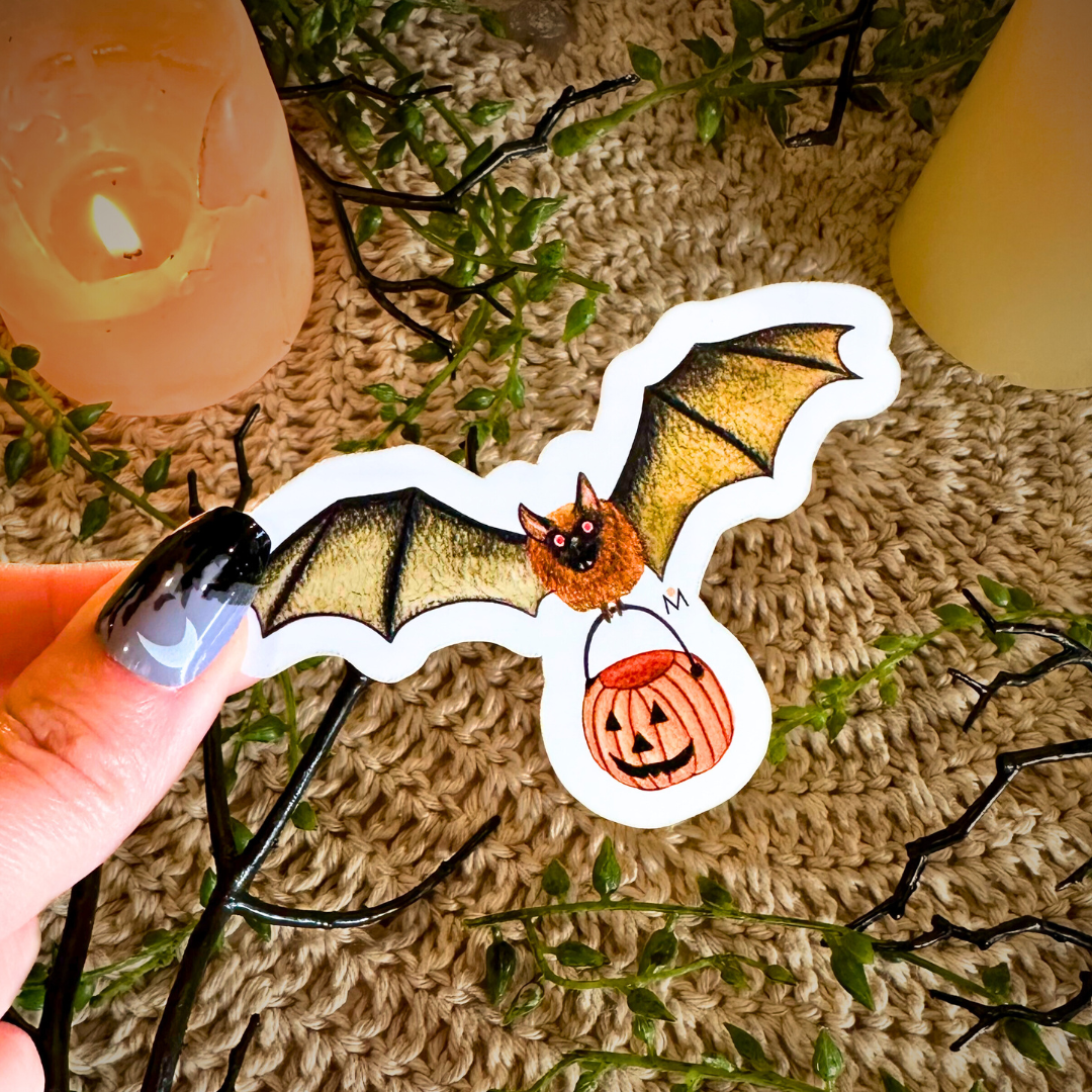 NOMAD Moon Magic – Engroshandel Klistermærke – Halloween-klistermærke med Trick-or-Treating-flagermus, håndlavet1