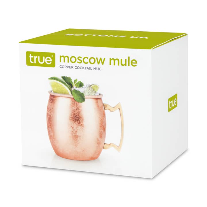 TRUE - Vente Verres à cocktail/alcool - Tasses à cocktail Moscow Mule en acier inoxydable plaqué cuivre2