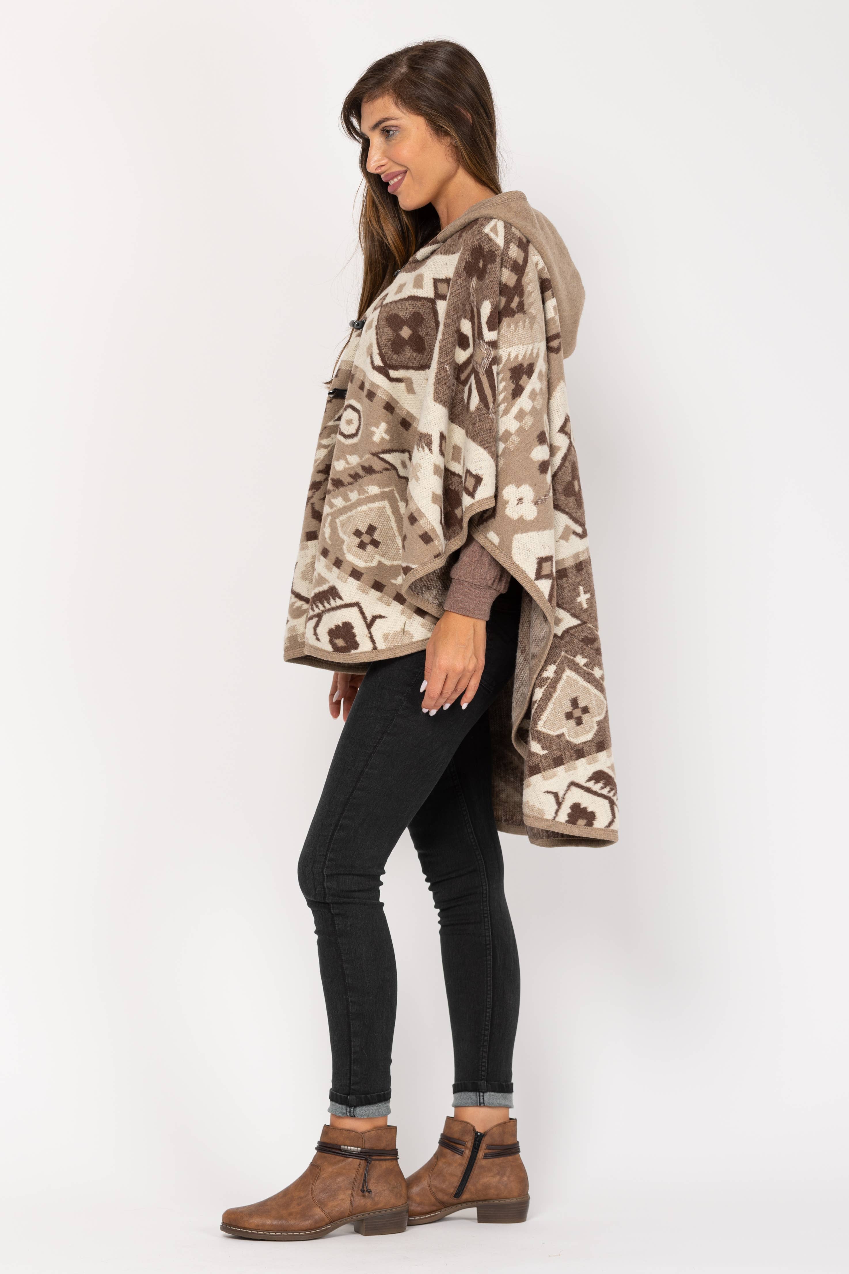 Beige Poncho HH8262PO for wholesale on Faire1
