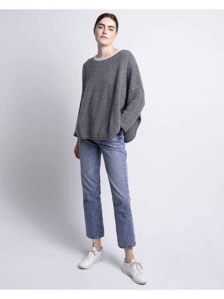 QUINN - Wholesale Knit Sweater - Women's - Rachel Cashmere Poncho1